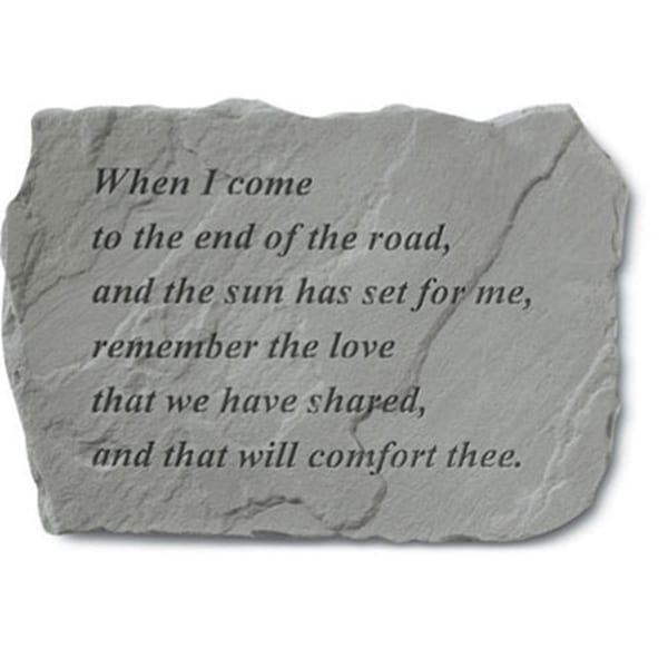 Kay Berry - Inc. When I Come To The End Of The Road - Memorial - 18 Inches x 13 Inches KA313576 - main